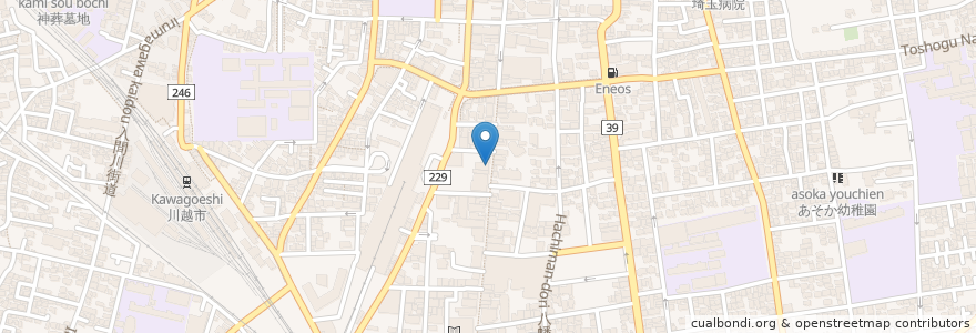 Mapa de ubicacion de 目利きの銀次 en 일본, 사이타마현, 川越市.
