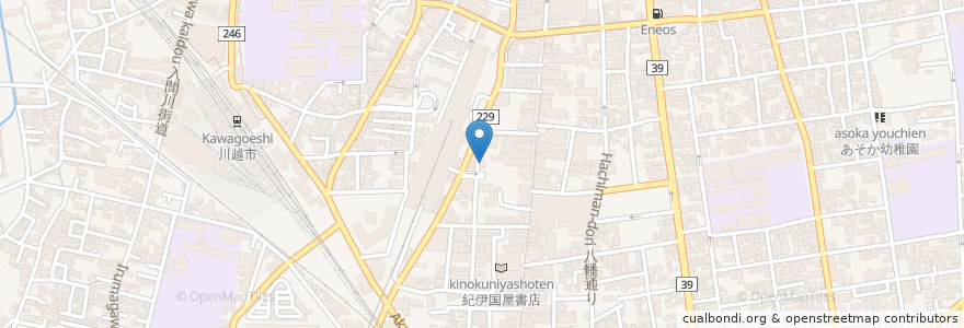 Mapa de ubicacion de ばぁ〜ぐ ば〜ぐ en 日本, 埼玉県, 川越市.