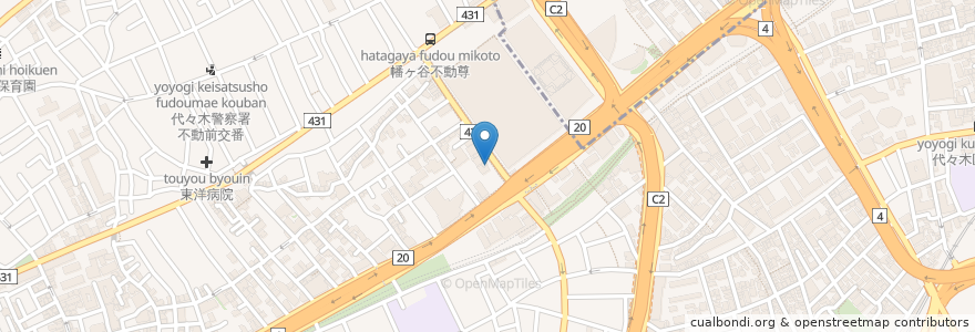 Mapa de ubicacion de Relache en Japon, Tokyo, 渋谷区.