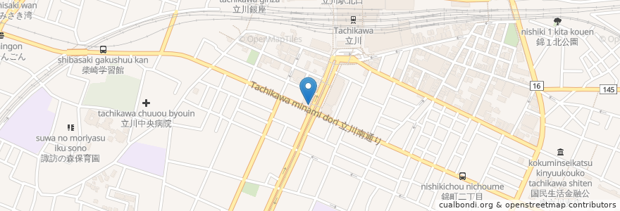 Mapa de ubicacion de ネオ薬局 en ژاپن, 東京都, 立川市.