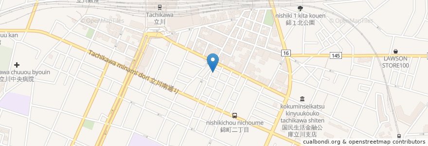 Mapa de ubicacion de 三井のリパーク en 日本, 東京都, 立川市.