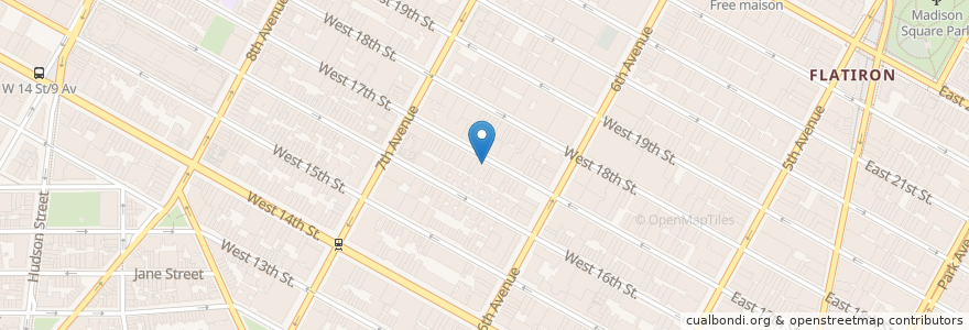 Mapa de ubicacion de Winston Prepatory School en الولايات المتّحدة الأمريكيّة, نيويورك, New York, New York County, Manhattan, Manhattan Community Board 4.