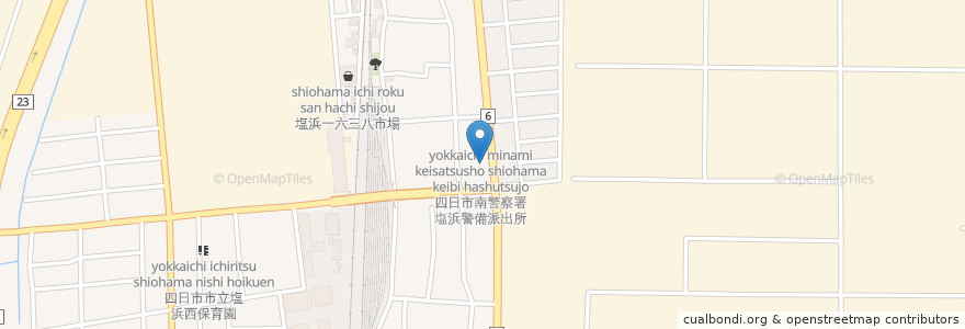 Mapa de ubicacion de ほっともっと en Japón, Prefectura De Mie, 四日市市.
