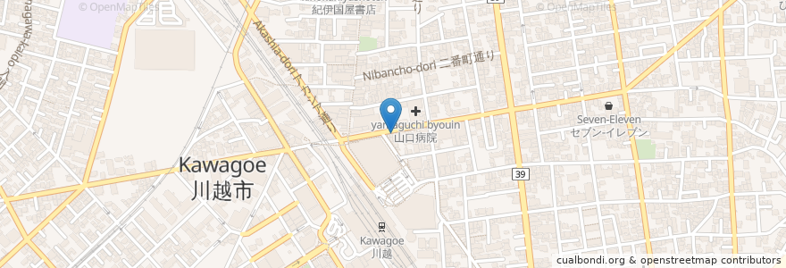 Mapa de ubicacion de Oyster & Wine Kitchen en Japão, 埼玉県, 川越市.