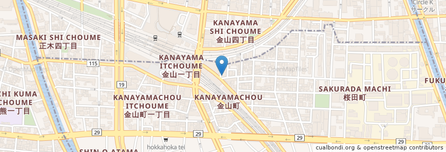 Mapa de ubicacion de 備長扇屋 en 日本, 爱知县, 名古屋市, 熱田区.