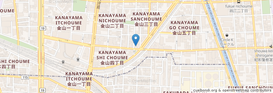 Mapa de ubicacion de ていむていむ en Япония, Айти, 名古屋市, 中区.