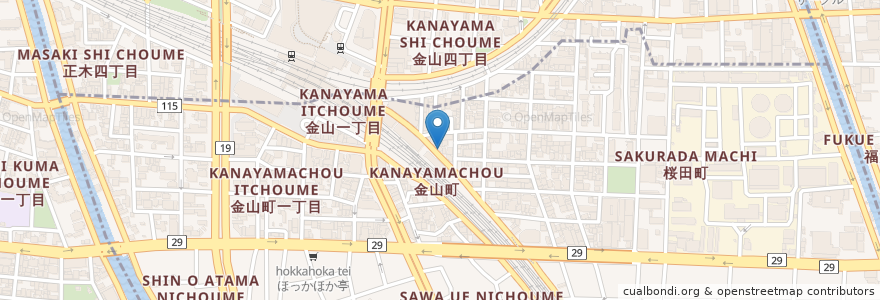 Mapa de ubicacion de 俺ん家キング en Япония, Айти, 名古屋市, 熱田区.
