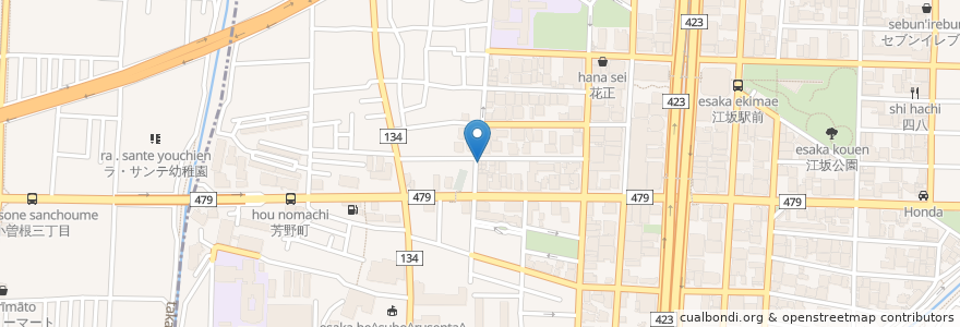 Mapa de ubicacion de new's cafe en 일본, 오사카부, 吹田市.
