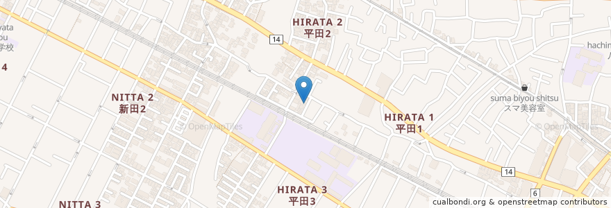 Mapa de ubicacion de 亀井獣医科 en Jepun, 千葉県, 市川市.