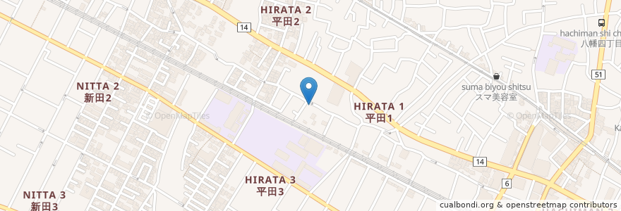 Mapa de ubicacion de 石川獣医科 en Japon, Préfecture De Chiba, 市川市.