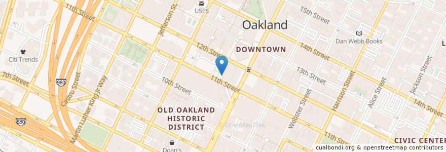 Mapa de ubicacion de Faz en United States, California, Alameda County, Oakland.