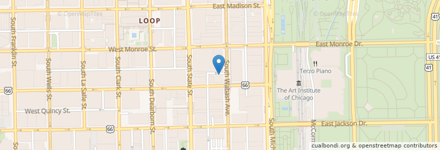 Mapa de ubicacion de Miller’s Pub en Estados Unidos De América, Illinois, Chicago.