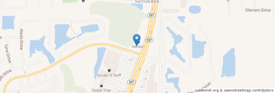 Mapa de ubicacion de BB&T en アメリカ合衆国, フロリダ州, Hillsborough County.