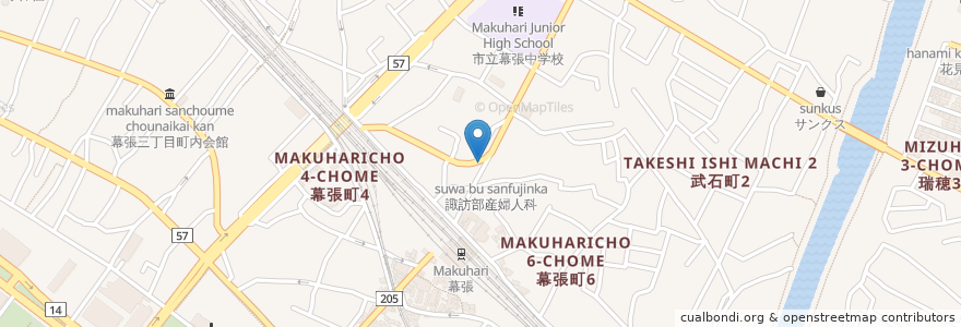 Mapa de ubicacion de コスモスデンタルクリニック en 일본, 지바현, 千葉市, 花見川区.
