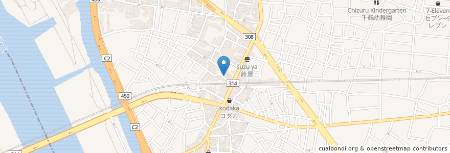Mapa de ubicacion de トマト en Japão, Tóquio, 葛飾区.