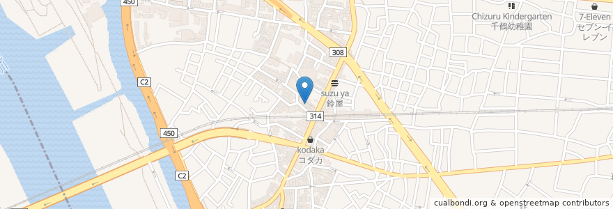 Mapa de ubicacion de 家中整骨指圧マッサージ治療院 en 日本, 東京都, 葛飾区.