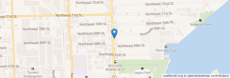 Mapa de ubicacion de The UPS Store en Amerika Syarikat, Florida, Miami-Dade County, Miami.