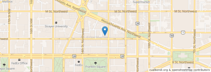Mapa de ubicacion de Maddy's Tap Room en Estados Unidos Da América, Washington, D.C., Washington.