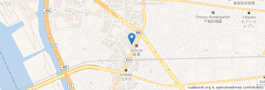 Mapa de ubicacion de ラーメン大 en 日本, 東京都, 葛飾区.