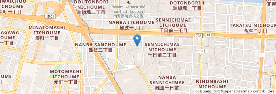 Mapa de ubicacion de 市場ずし en Japan, 大阪府, Osaka.