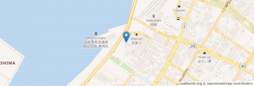 Mapa de ubicacion de よさこい en 日本, 北海道, 渡島総合振興局, 函館市.