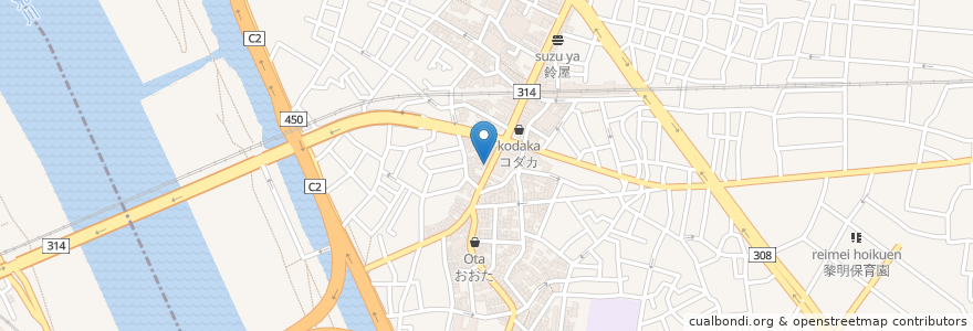 Mapa de ubicacion de DINING BAR HIROYA en ژاپن, 東京都, 葛飾区.