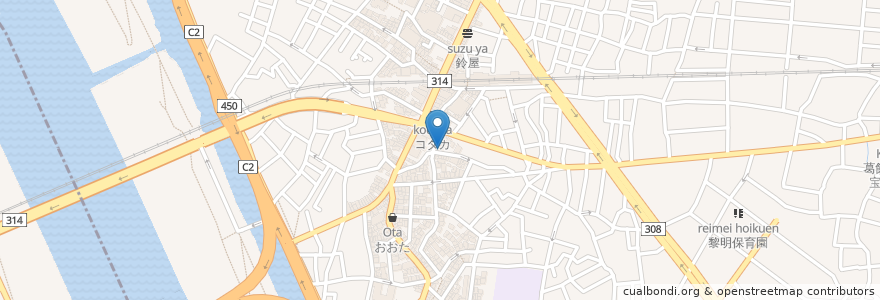 Mapa de ubicacion de しまい en اليابان, 東京都, 葛飾区.