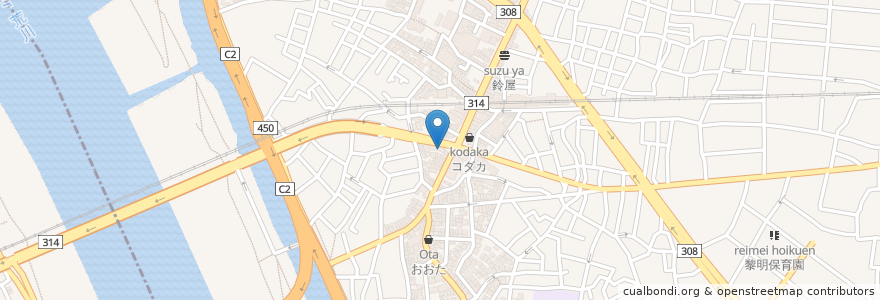 Mapa de ubicacion de もんじゃ遊遊 en 日本, 東京都, 葛飾区.