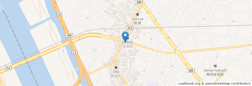 Mapa de ubicacion de オリジン弁当 en Japan, Tokyo, Katsushika.