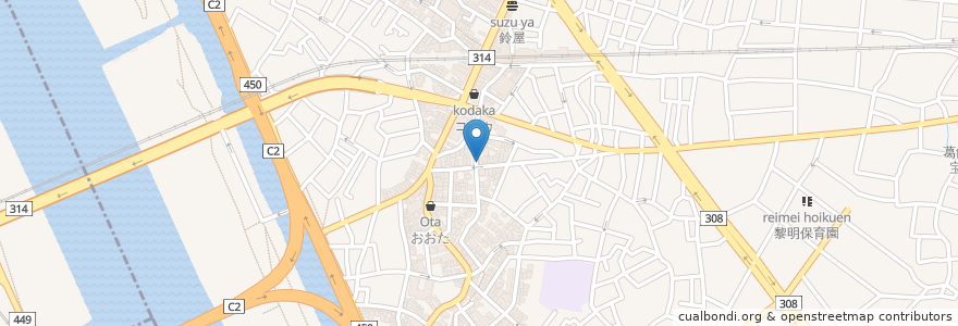 Mapa de ubicacion de スナック花旺日 en Japão, Tóquio, 葛飾区.