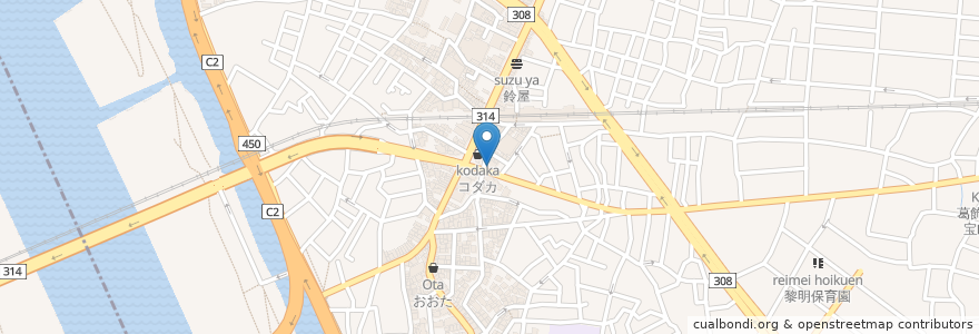 Mapa de ubicacion de チャイタレー en Japan, Tokio, 葛飾区.