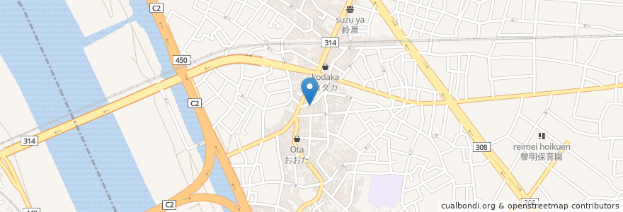 Mapa de ubicacion de パブスナック 香音 en 일본, 도쿄도, 葛飾区.