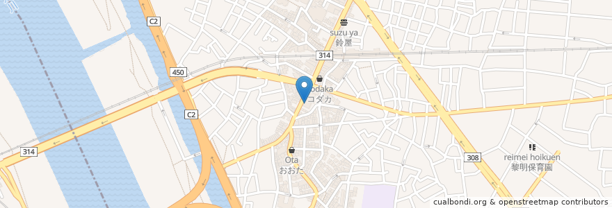Mapa de ubicacion de 亀有信用金庫 堀切支店 en 日本, 東京都, 葛飾区.
