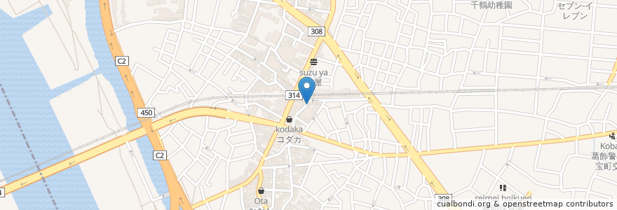 Mapa de ubicacion de 亜芽里館 en ژاپن, 東京都, 葛飾区.