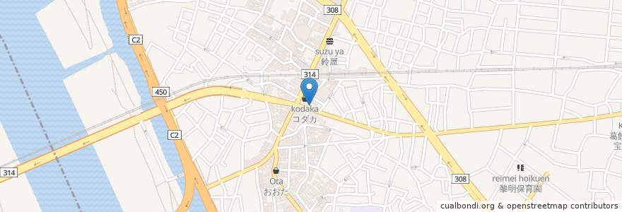 Mapa de ubicacion de 哈爾濱餃子 en Japón, Tokio, Katsushika.