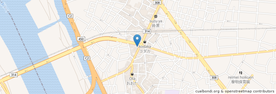 Mapa de ubicacion de 香港摟 en Japan, Tokio, 葛飾区.