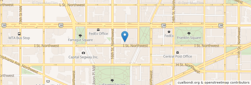 Mapa de ubicacion de Eye Street Grill en Stati Uniti D'America, Washington, Washington.