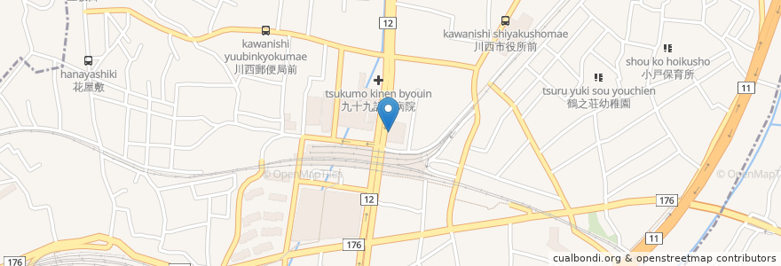 Mapa de ubicacion de SMBC川西ローンプラザ en Japon, Préfecture De Hyōgo, Kawanishi.