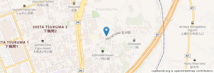 Mapa de ubicacion de 八雲神社 en 日本, 神奈川県, 大和市.