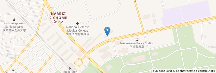 Mapa de ubicacion de スギ薬局 en Japão, 埼玉県, 所沢市.