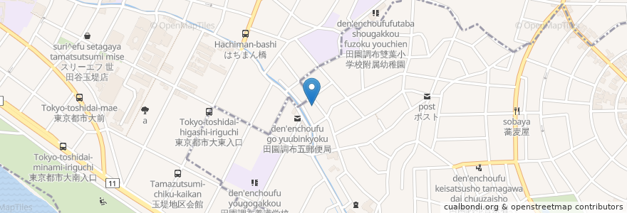 Mapa de ubicacion de OnePark en اليابان, 東京都, 世田谷区.