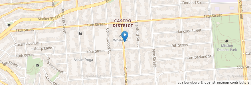 Mapa de ubicacion de Anchor Oyster Bar en 美利坚合众国/美利堅合眾國, 加利福尼亚州/加利福尼亞州, 旧金山市县/三藩市市縣/舊金山市郡, 旧金山.