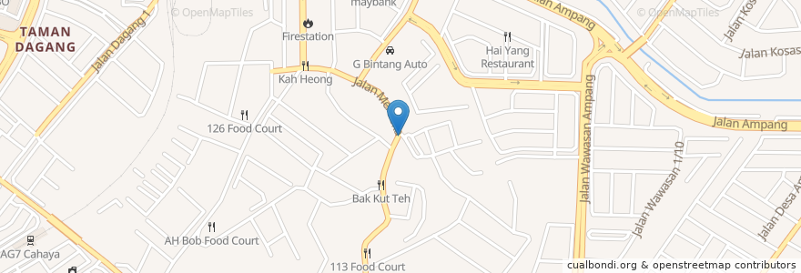 Mapa de ubicacion de Sek Ka en Malasia, Selangor, Majlis Perbandaran Ampang Jaya.