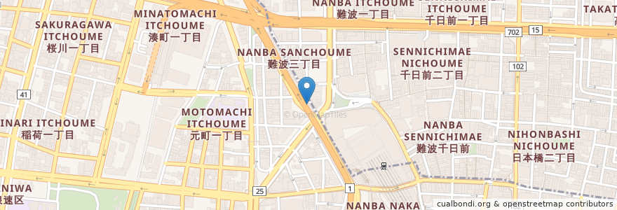 Mapa de ubicacion de 鳥貴族 en 日本, 大阪府, 大阪市.