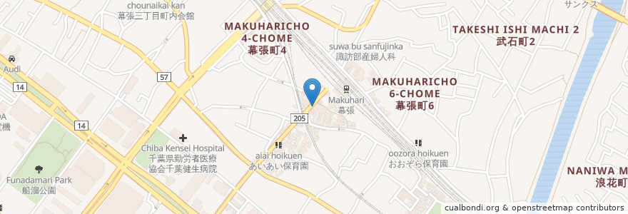 Mapa de ubicacion de 喰い処だいにんぐ まる en ژاپن, 千葉県, 千葉市, 花見川区.