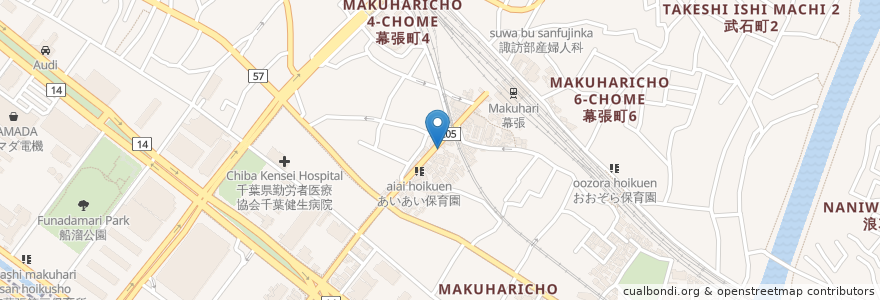 Mapa de ubicacion de エーパーク幕張町 en Japon, Préfecture De Chiba, 千葉市, 花見川区.