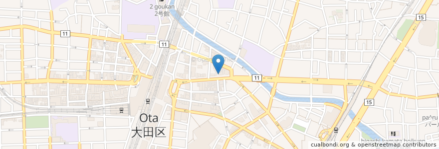 Mapa de ubicacion de とらふぐ亭 en ژاپن, 東京都, 大田区.