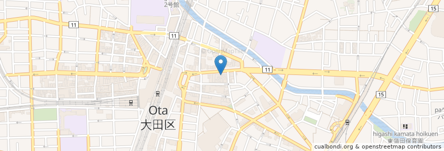 Mapa de ubicacion de リンガーハット en Япония, Токио, Ота.