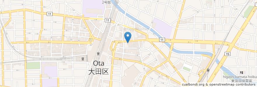 Mapa de ubicacion de エベレスト en 일본, 도쿄도, 大田区.
