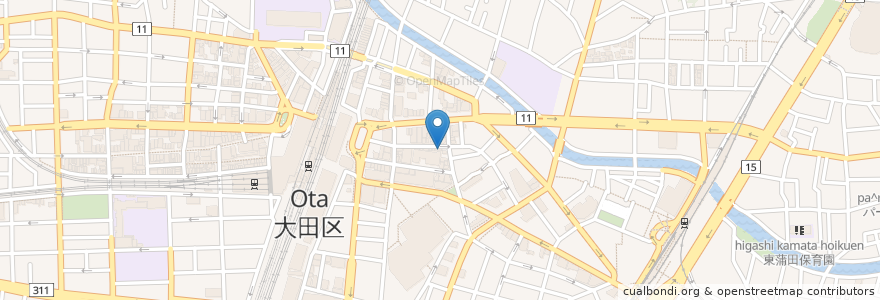 Mapa de ubicacion de しげ屋 en Japan, 東京都, 大田区.